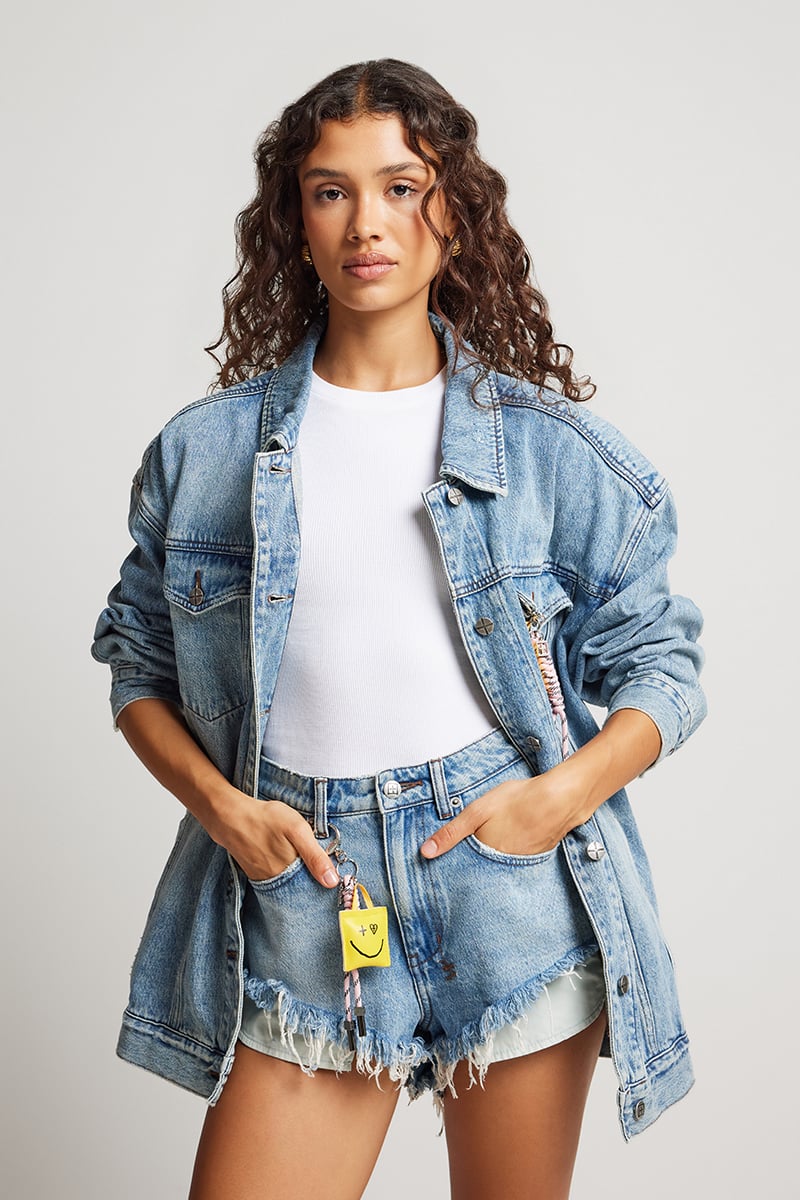 Ksubi Ksubi x Elle Fergeson Ksuper Oversized Jacket Blue