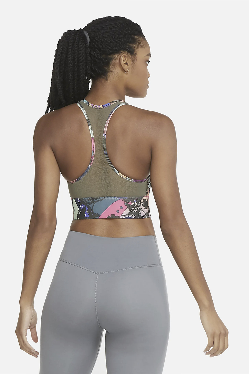 Swoosh Icon Clash Printed Sports Bra