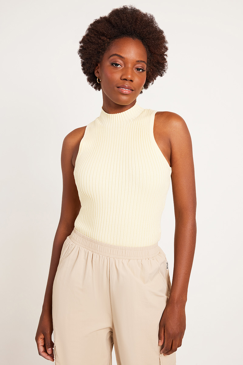 Nude Lucy Onda Knit Tank Lemon | Stylerunner