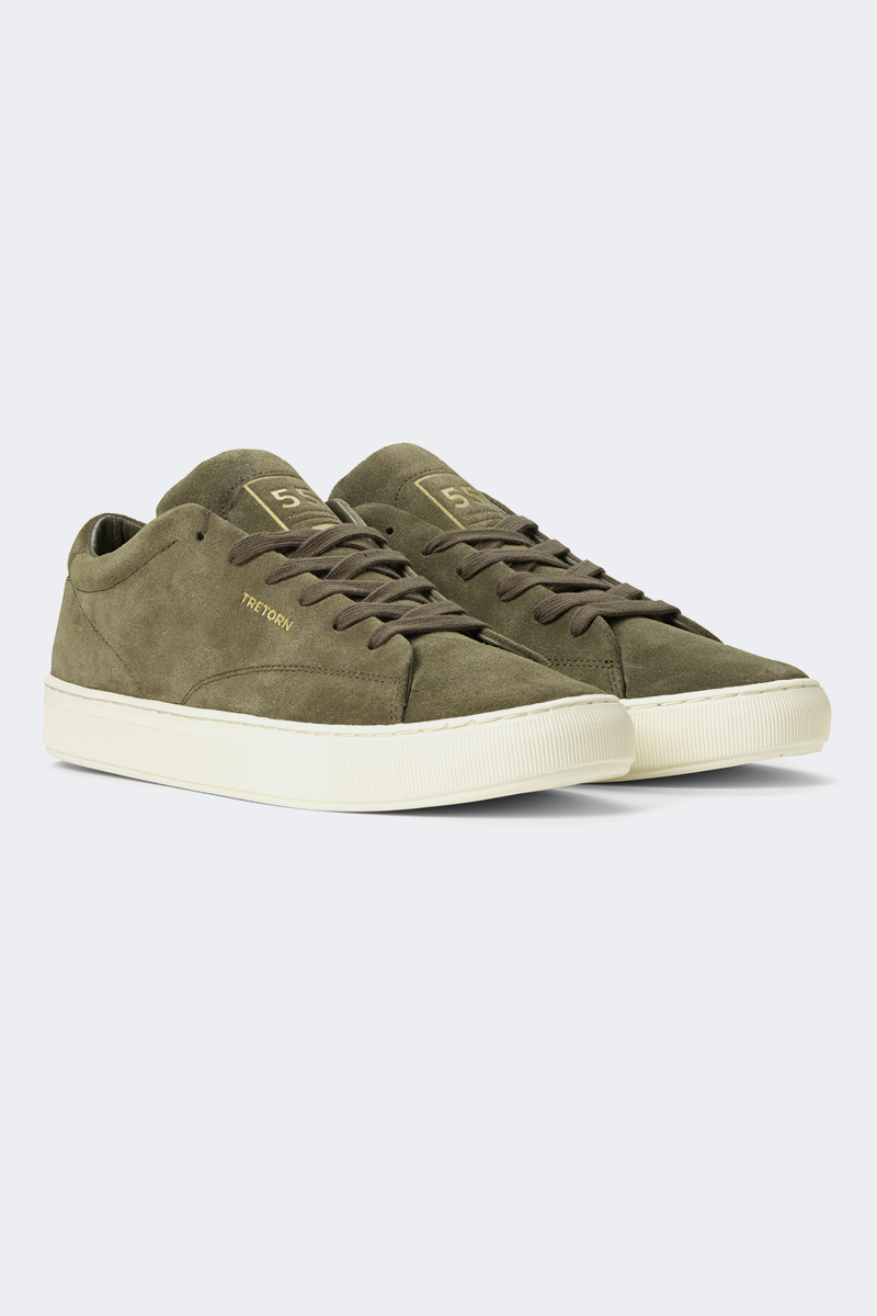 tretorn Tournament Suede Dark Olive | Stylerunner