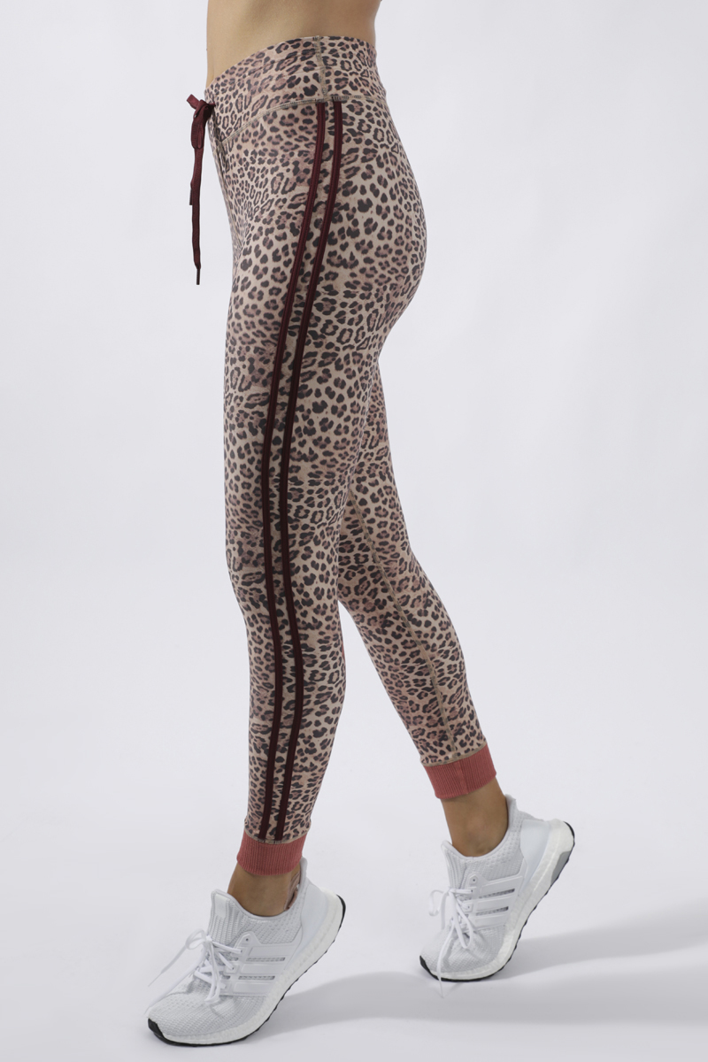 leopard stretch pants