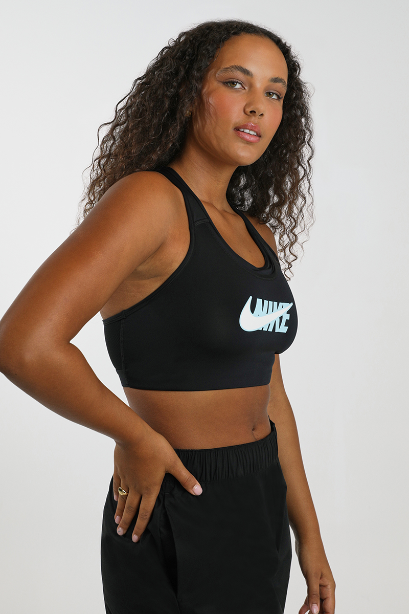 NIKE SWOOSH FUTURA BRA 899370-010 Black 