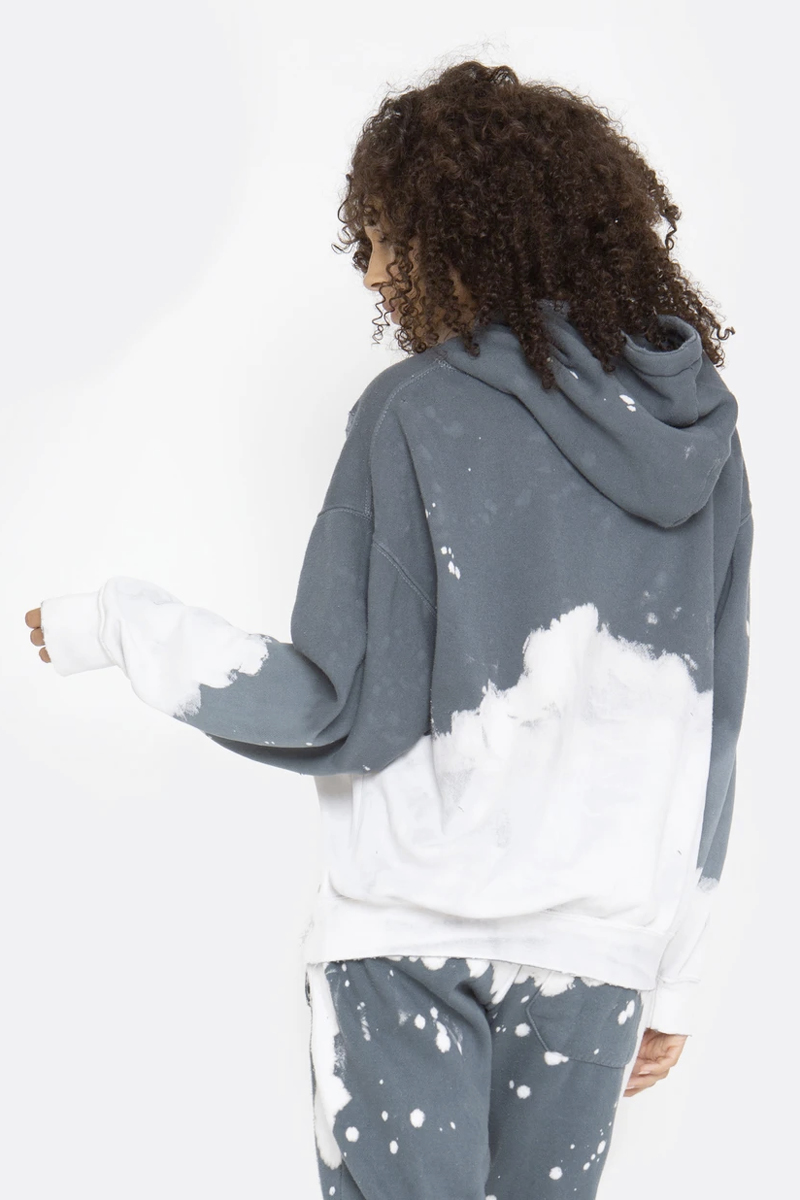 Acid Wash Charcoal Hoodie