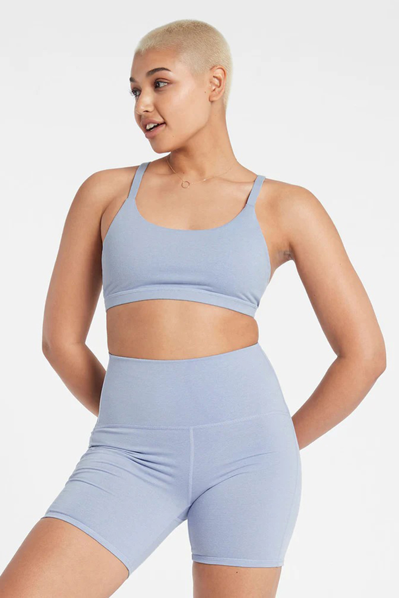 Nimble Activewear Rhythm and Flow Bike Short Sky Blue Stylerunner