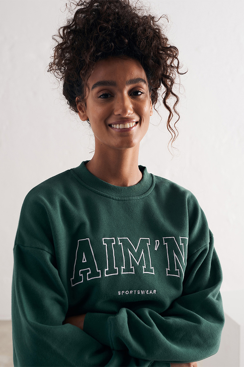 College Oversized Sweatshirt by Aim'n Online, THE ICONIC