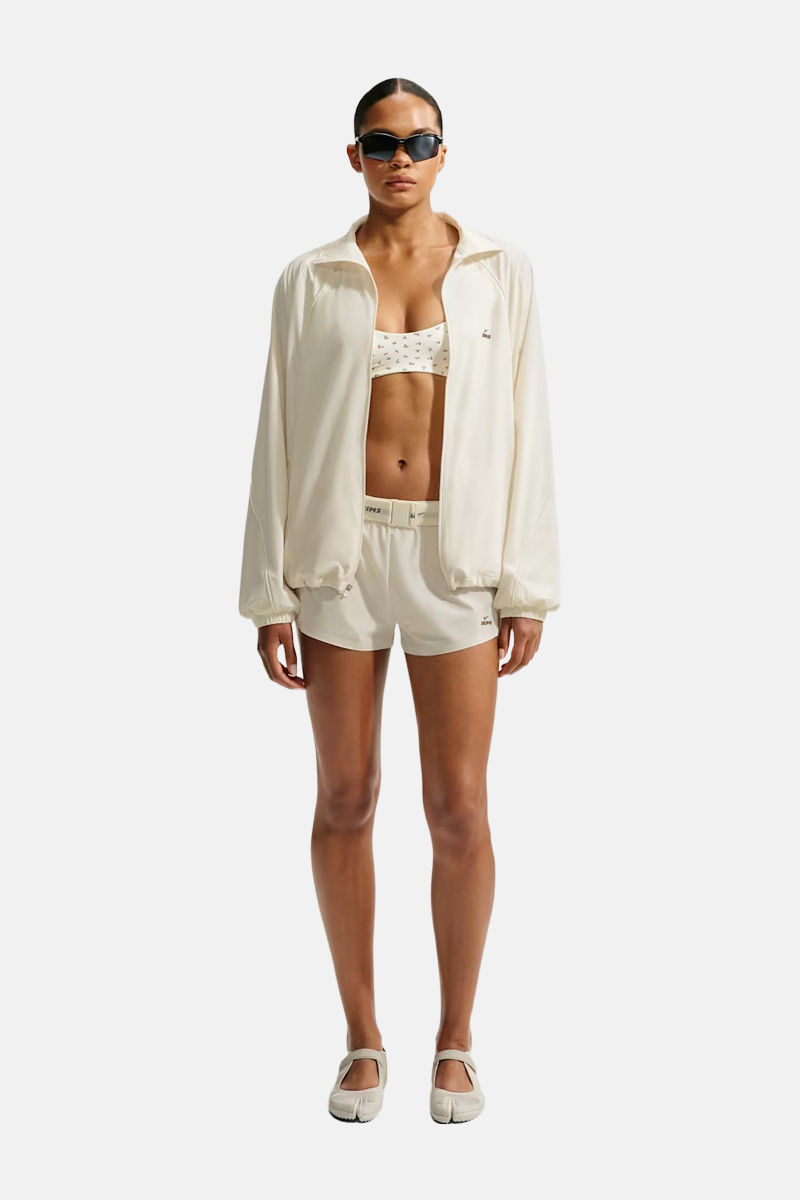 NikeSKIMS Stretch Nylon Oversized Jacket Ivory | Stylerunner