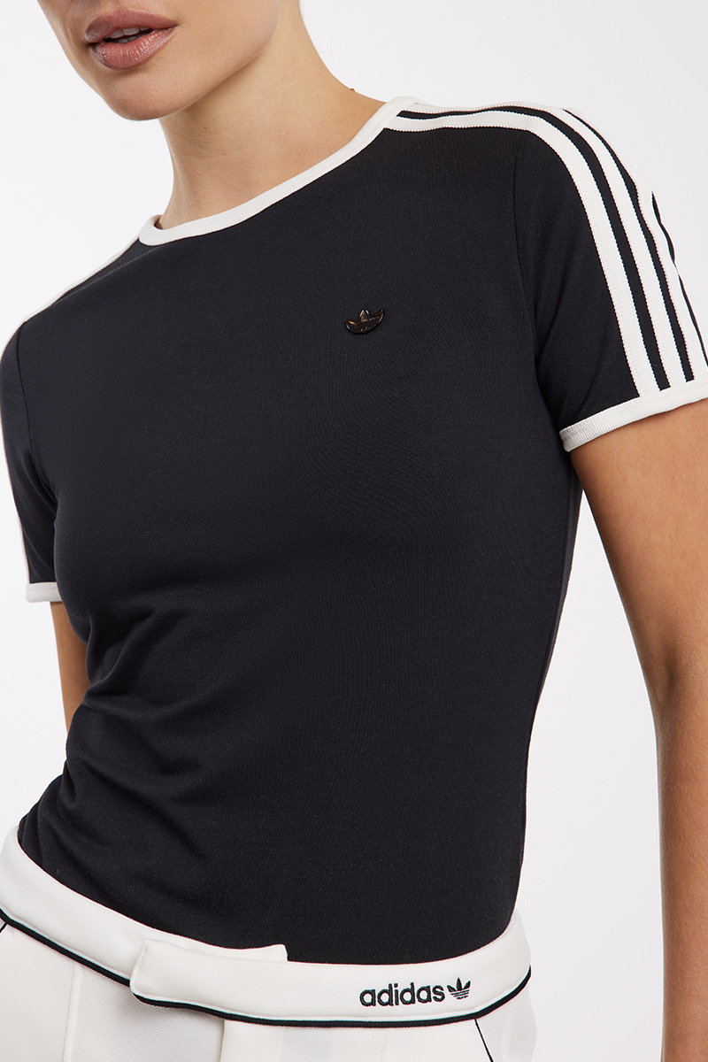 adidas Originals Three Stripe Cali Tee Black | Stylerunner