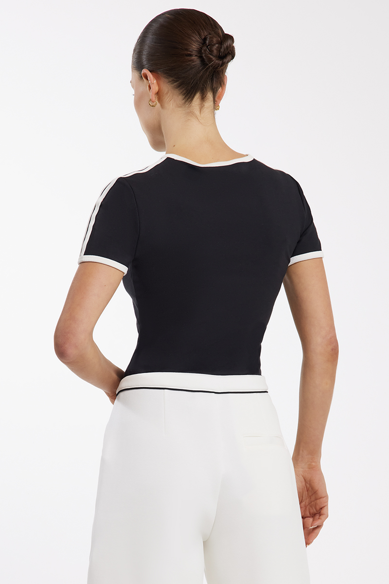 adidas Originals Three Stripe Cali Tee Black | Stylerunner