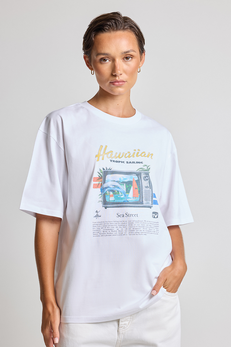 Sea Street Hawaii Sailing T-Shirt White Stylerunner