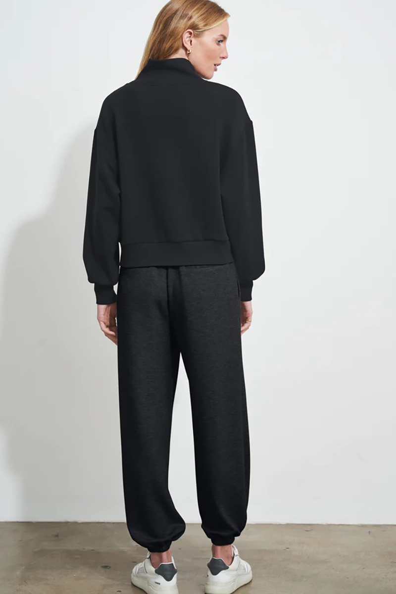 Varley Davidson Sweat Black | Stylerunner