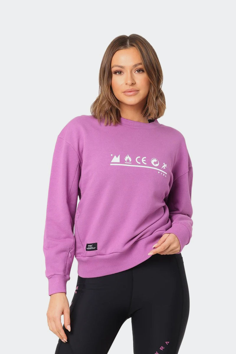 Pyra Symbols Sweater Purple | Stylerunner