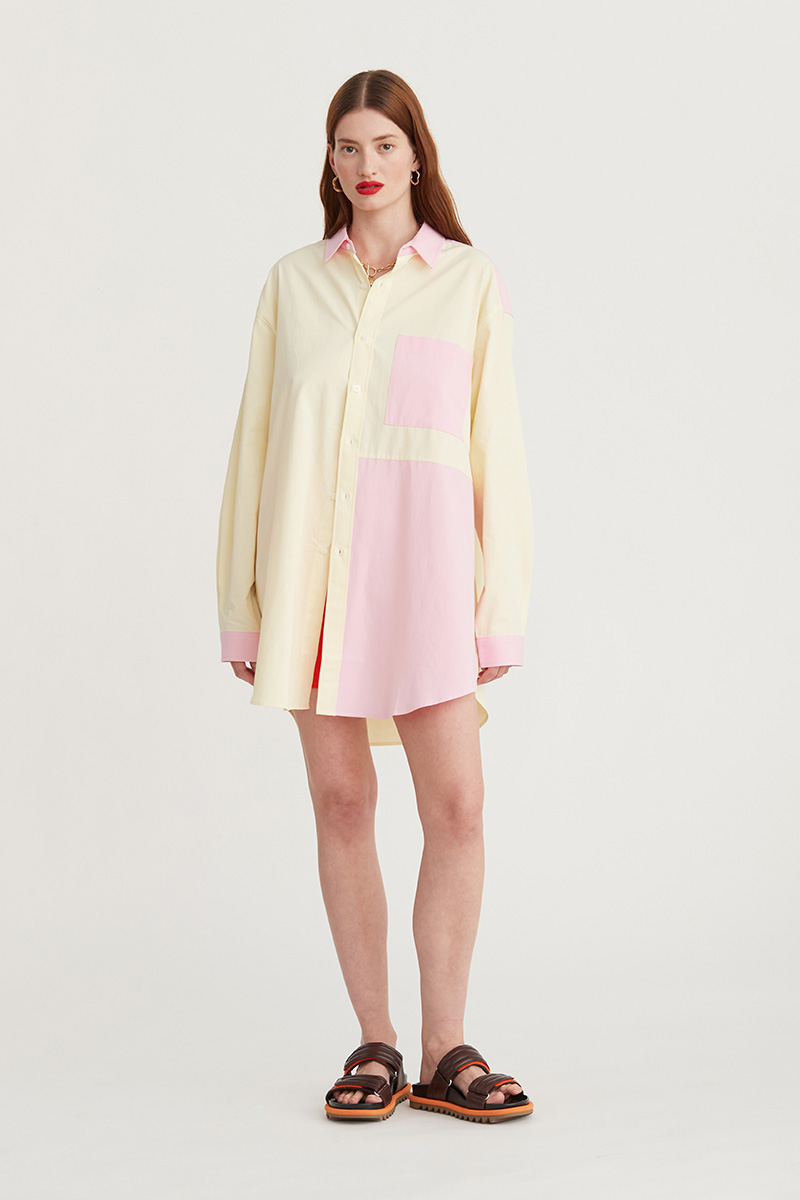 blanca Pascal Shirt Pink Yellow | Stylerunner