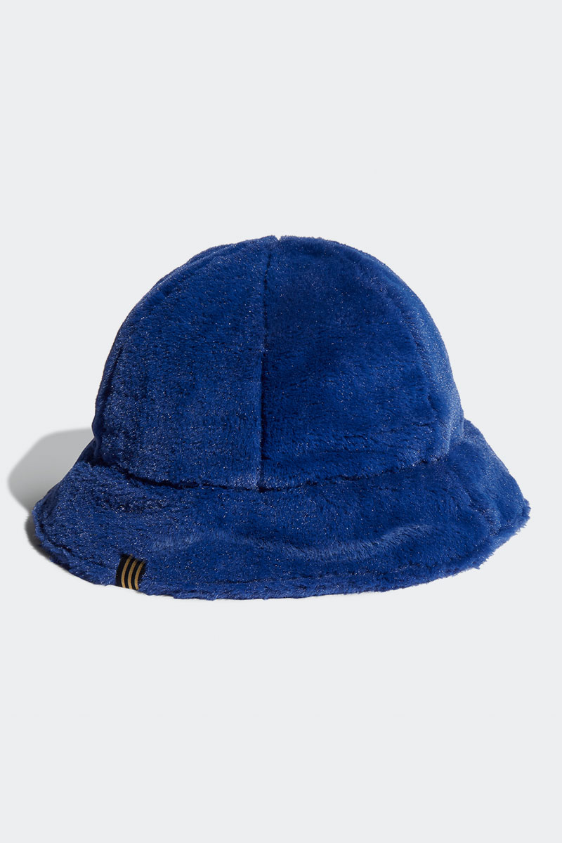 adidas Originals Faux Fur Bucket Hat NAVY Stylerunner
