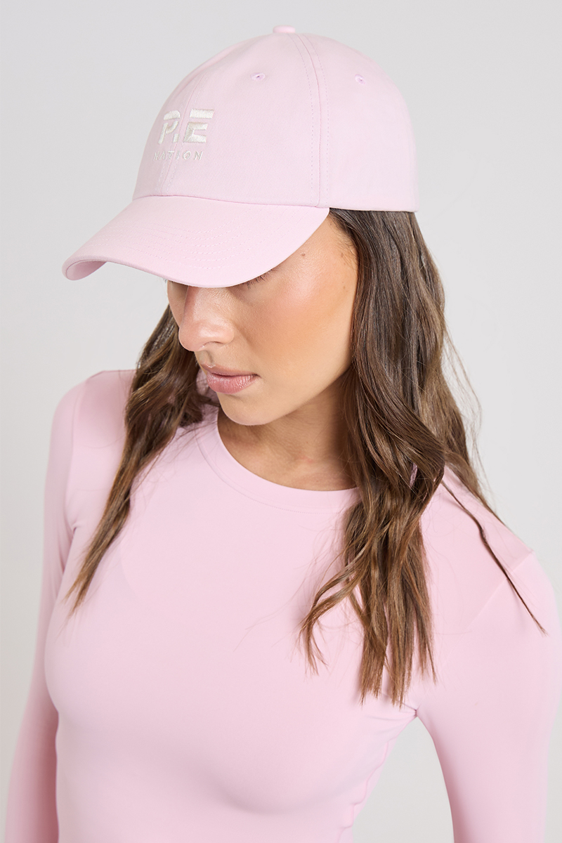 P.E Nation Heads Up Cap Chalk Pink | Stylerunner display picture 1