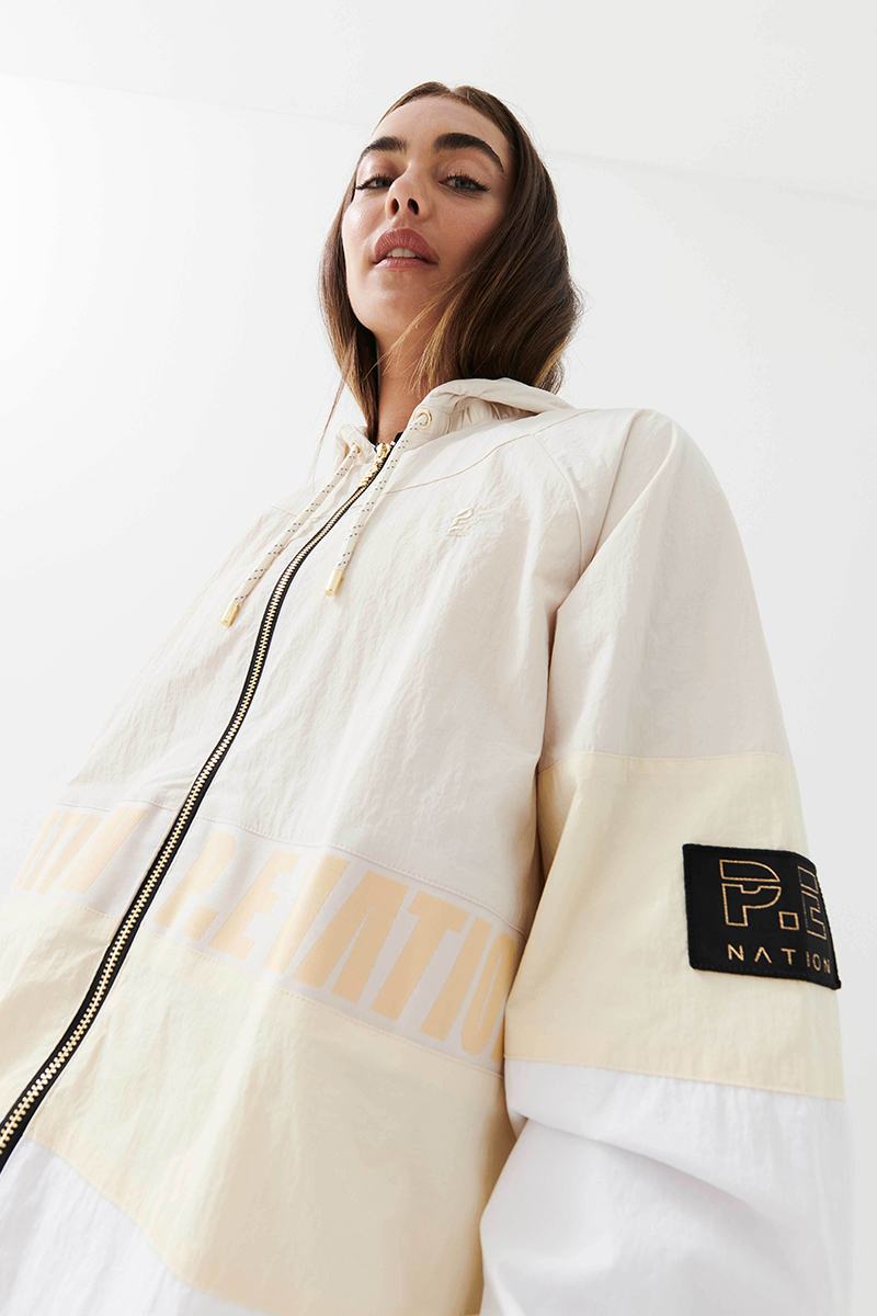 P.E Nation Frontside Jacket White Sand | Stylerunner