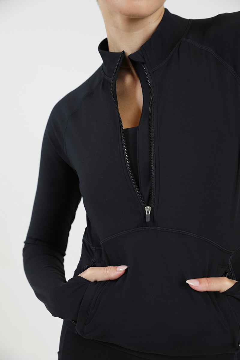 Stylerunner Quarter Zip Running Top Onyx Stylerunner