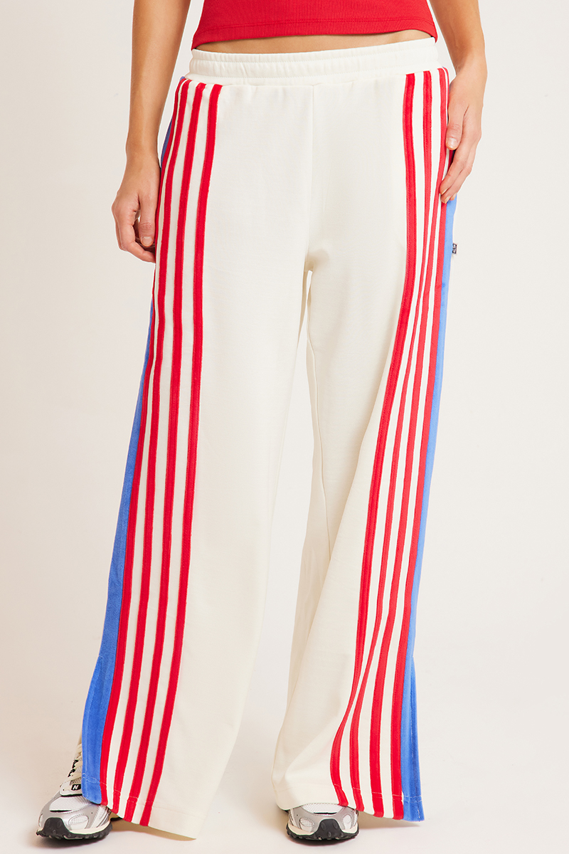 Araminta James Stripe Sports Sheen Pant Snow