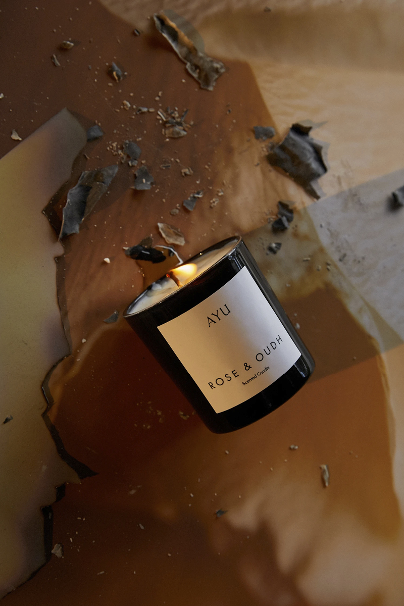 Rose & Oudh Candle