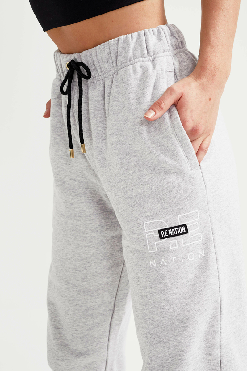 P.E Nation Heads Up Trackpant Grey Marl 