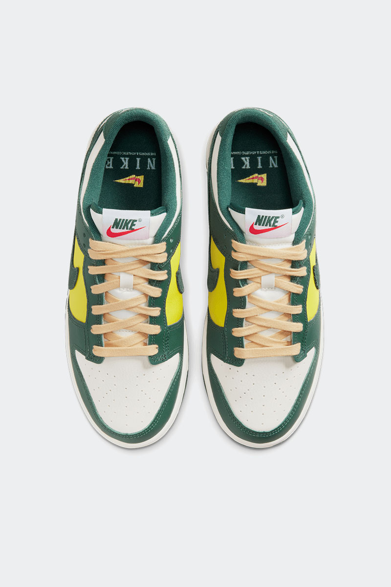 Nike Dunk Low ESS Sail/Noble Green-Opti Yellow-Picante Red | Stylerunner