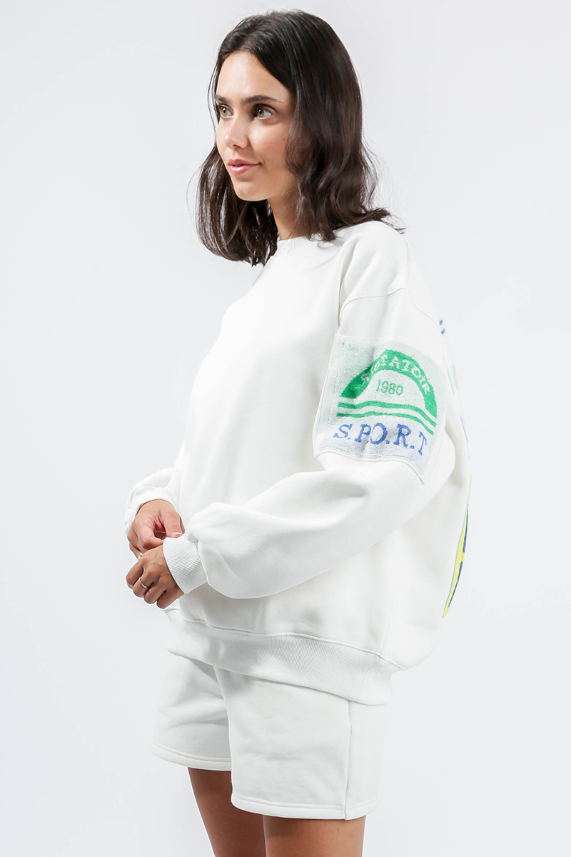 atoir The Sport Club Jumper White | Stylerunner