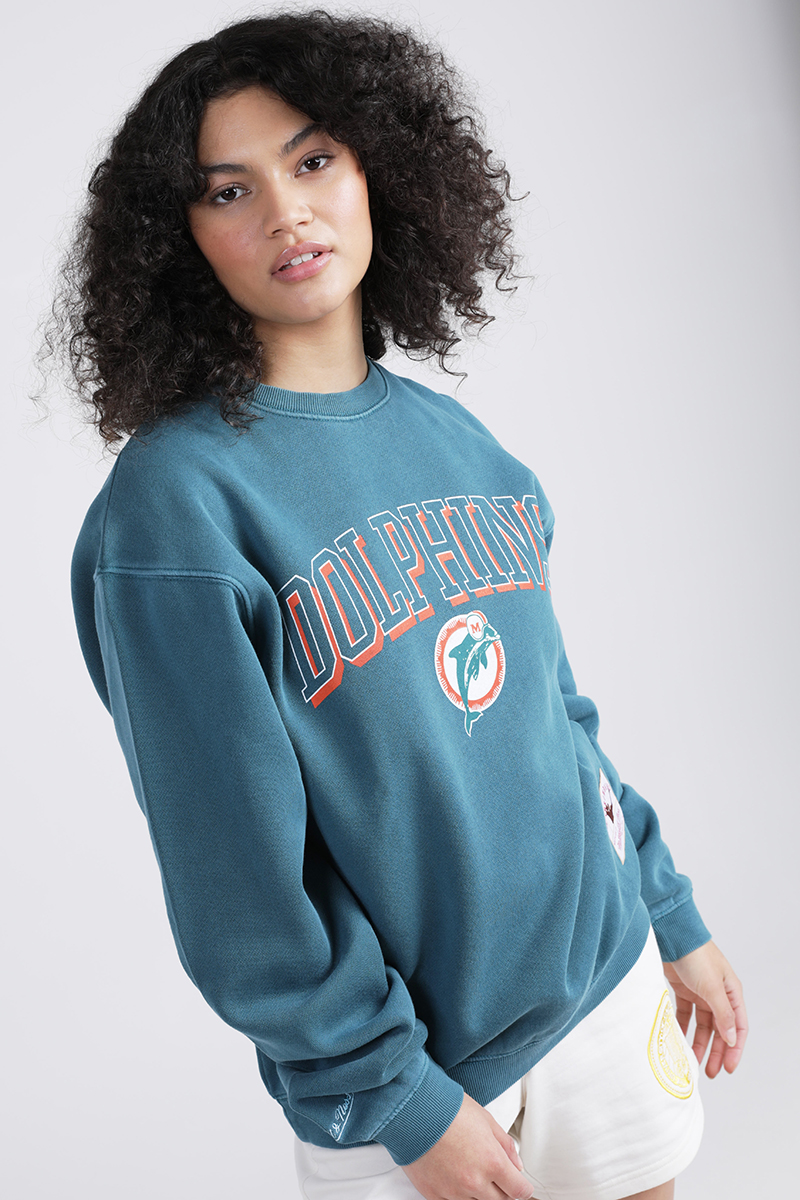 Vintage Miami Dolphins Teal Sweatshirt (XS) - FanWagn