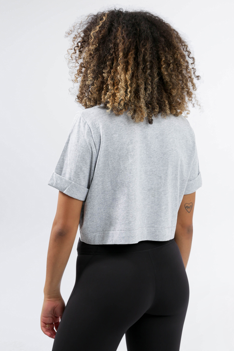 Amelia Crop Logo Tee