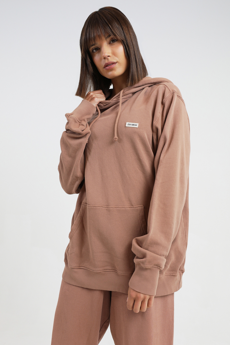 Joah brown cocoon hoodie online