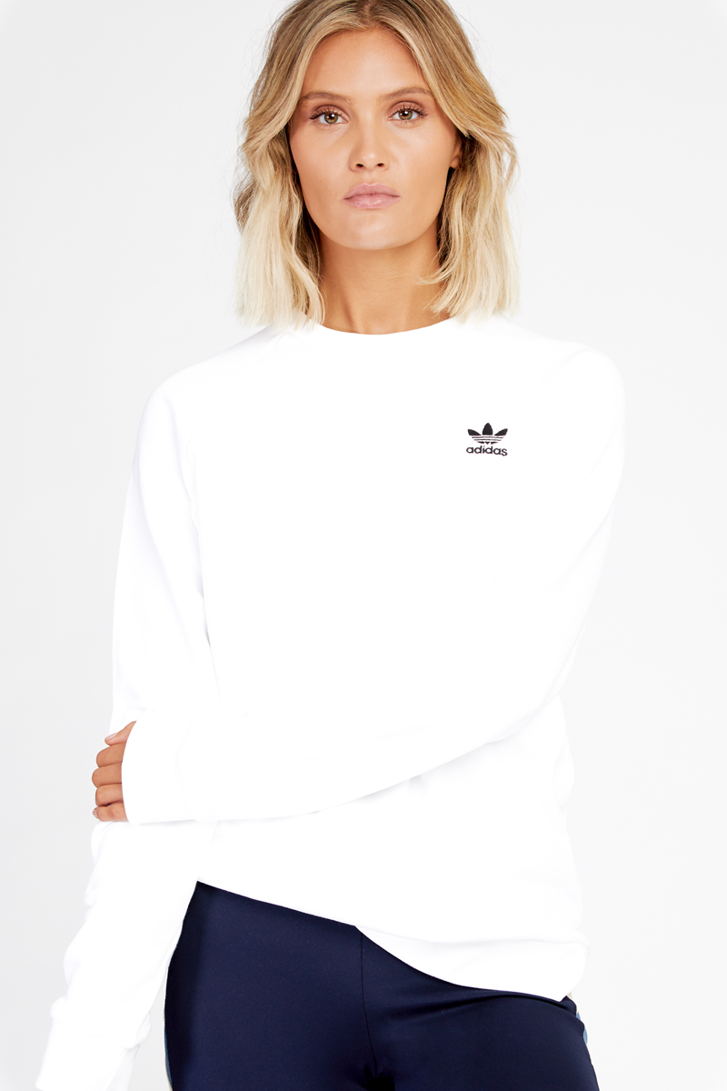 trefoil essentials crewneck sweatshirt