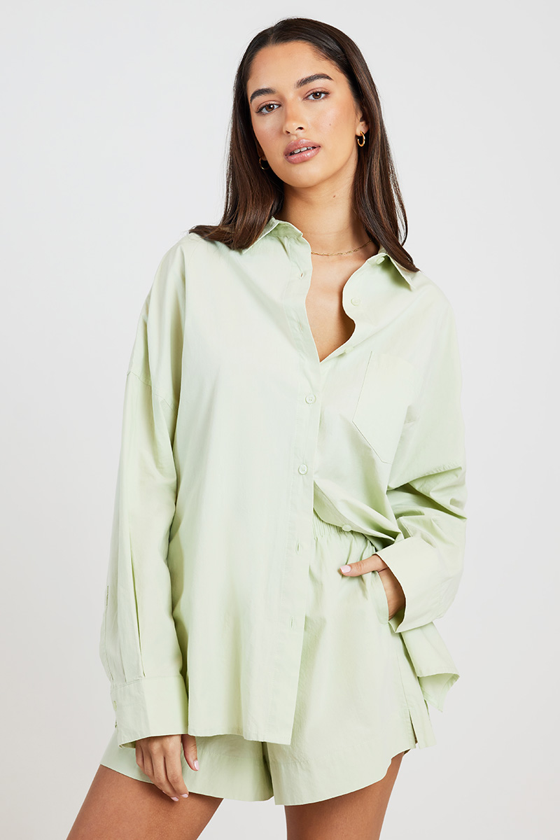 Nude Lucy Cruz Poplin Shirt Apple | Stylerunner