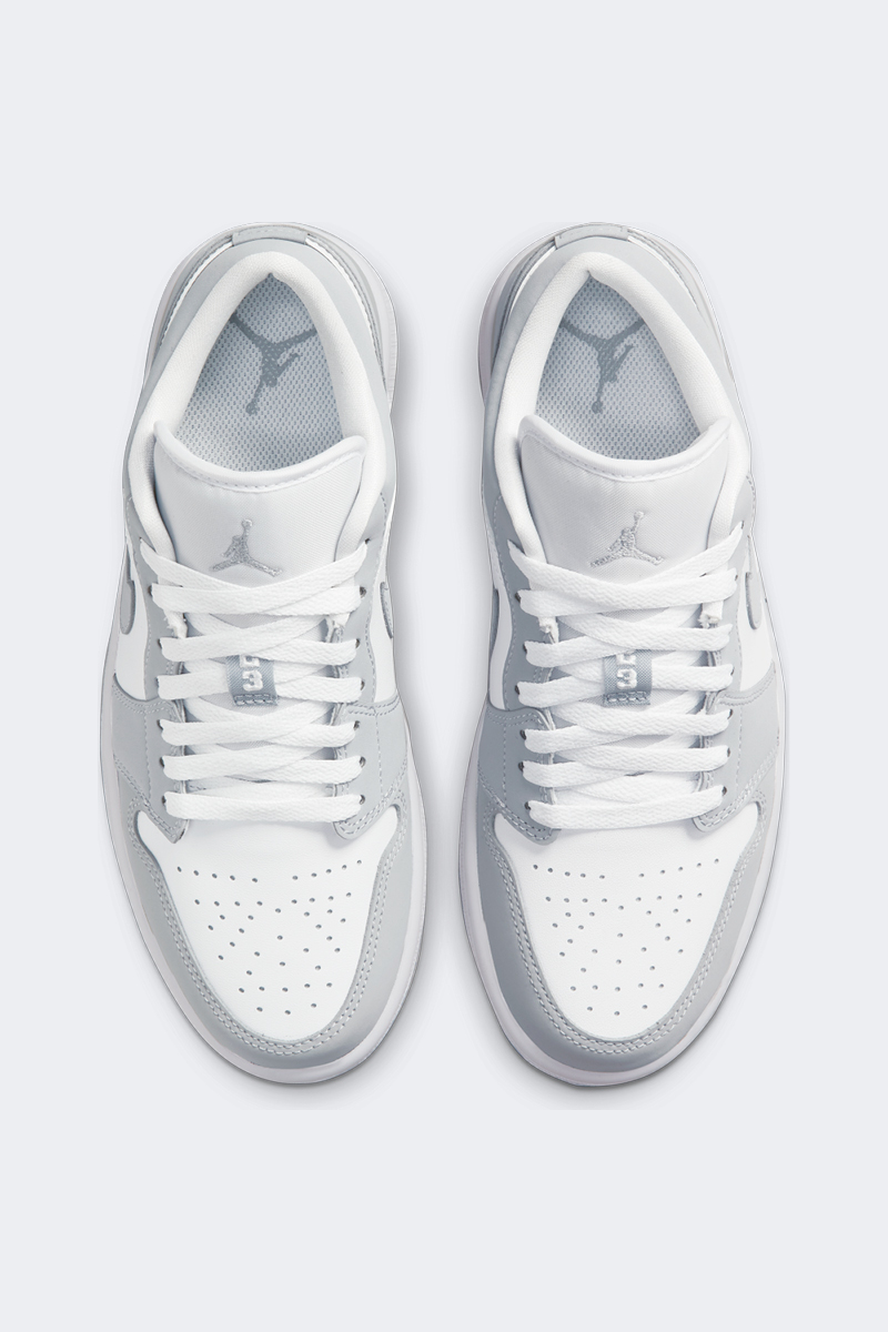 Nike Air Jordan 1 Low White/Wolf Grey-Aluminum | Stylerunner