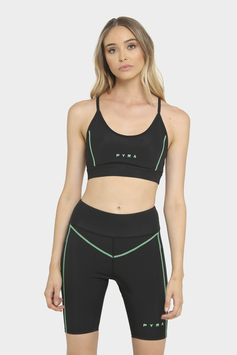 Pyra Cyber Sports Crop - Black | Stylerunner