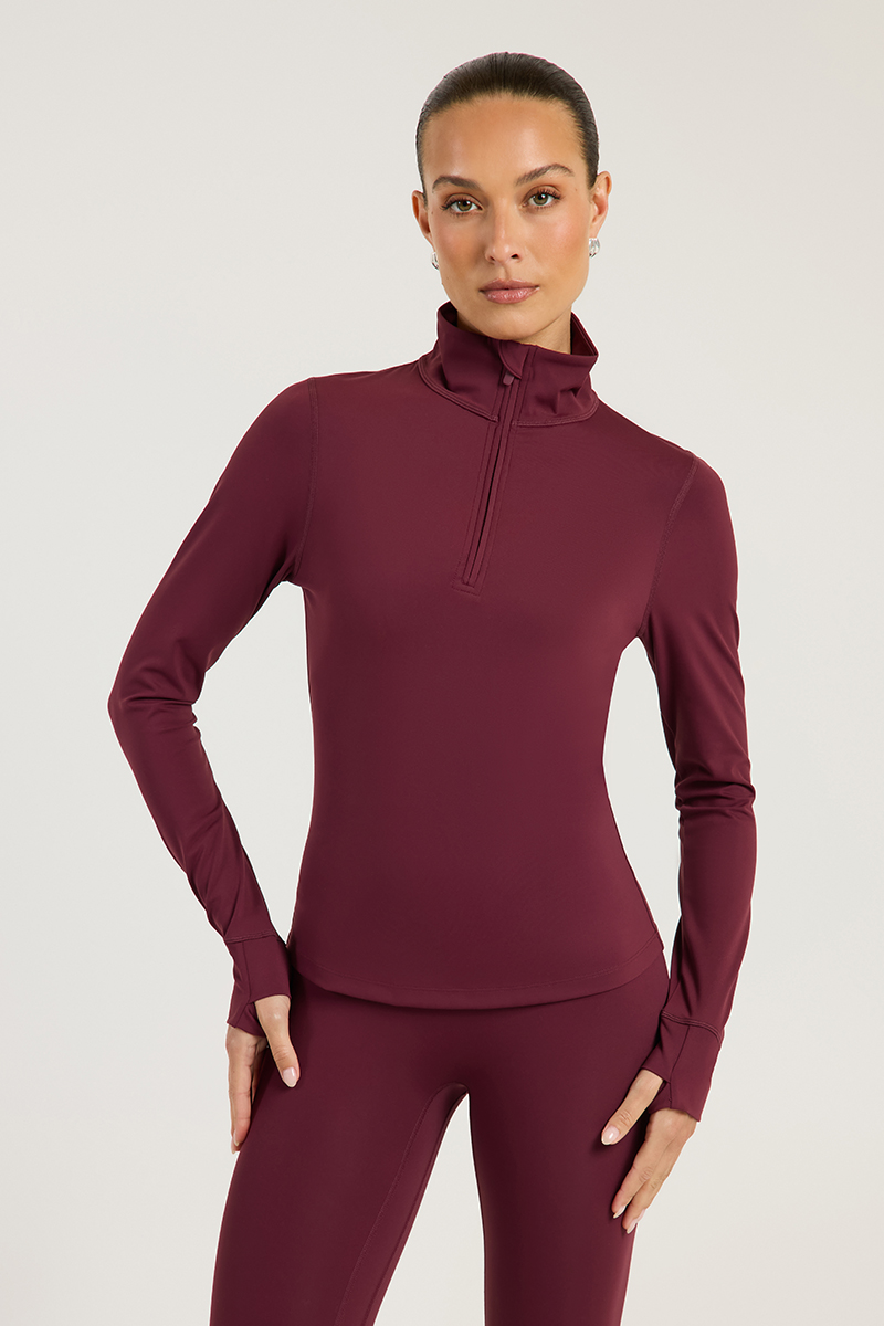 Stylerunner Adaption 1/4 Zip Jacket Plum Berry