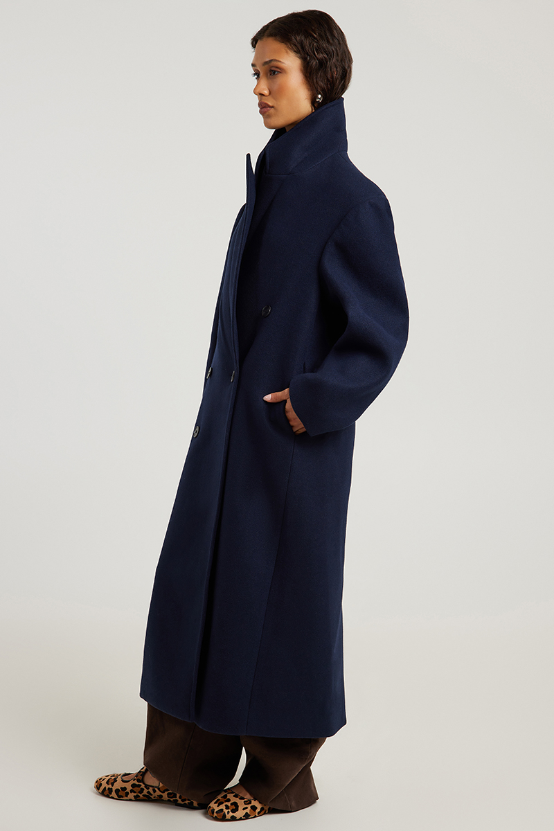 FELLE Heavy Overcoat Royal Navy | Stylerunner