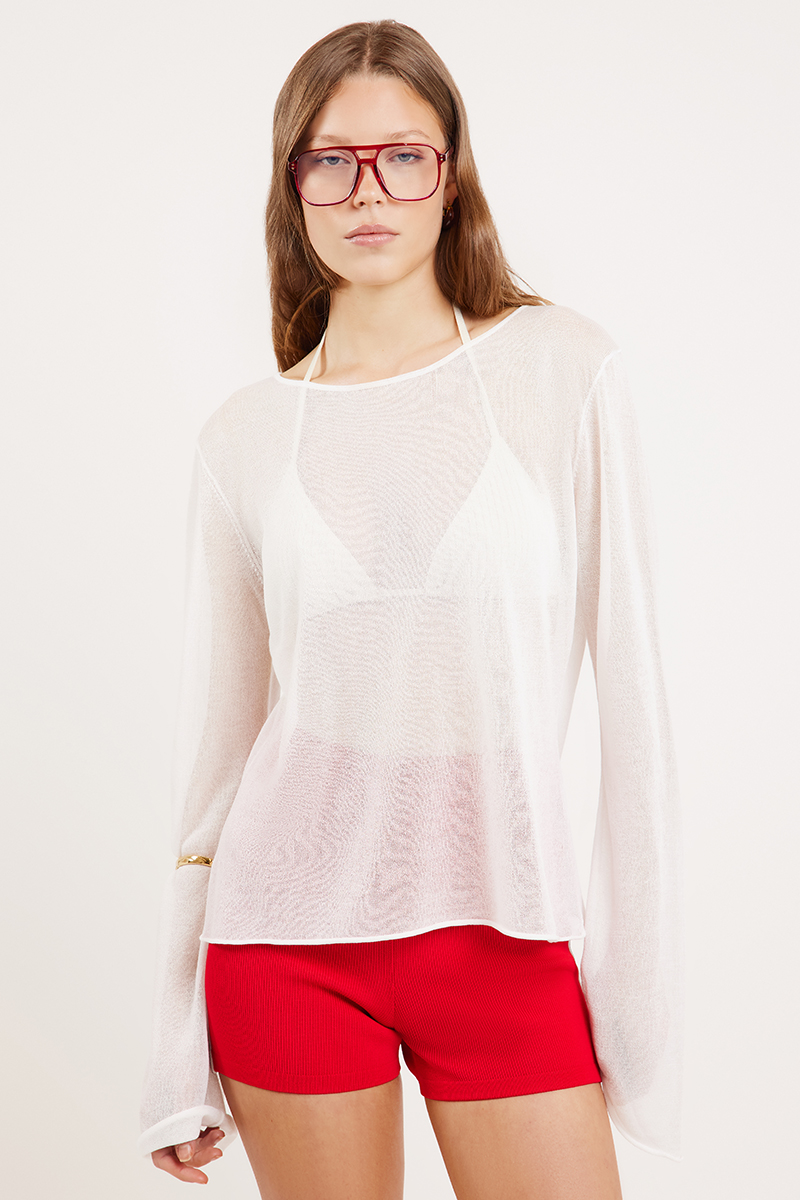 Liido Shae Long Sleeve Top Soft White
