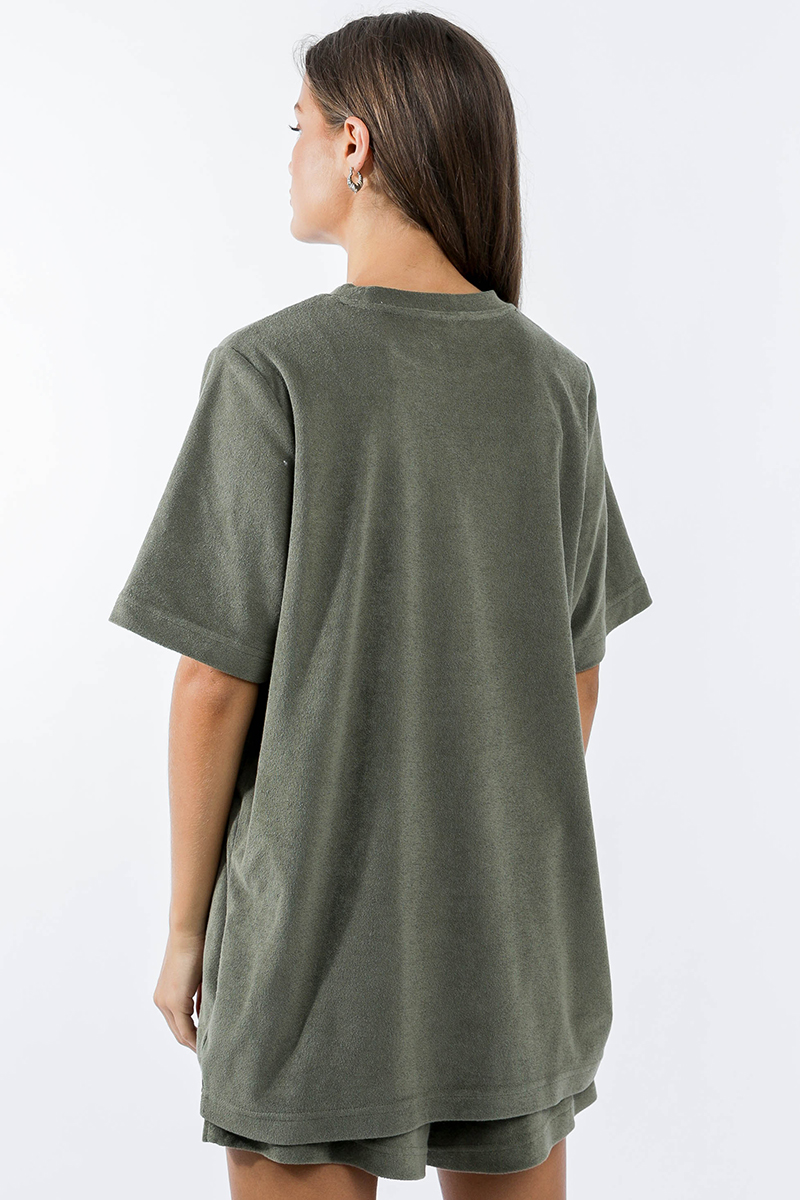 Stylerunner Terry Tee *Final Sale* - Olive | Stylerunner