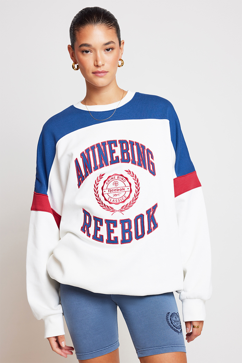 Reebok Reebok x ANINE BING Oversized Crew Chalk | Stylerunner