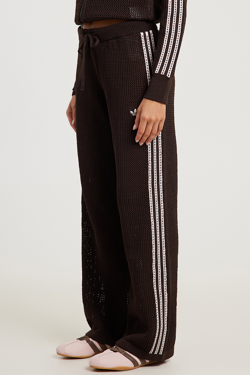 adidas Crochet Track Pant Aurora Coffee | Stylerunner