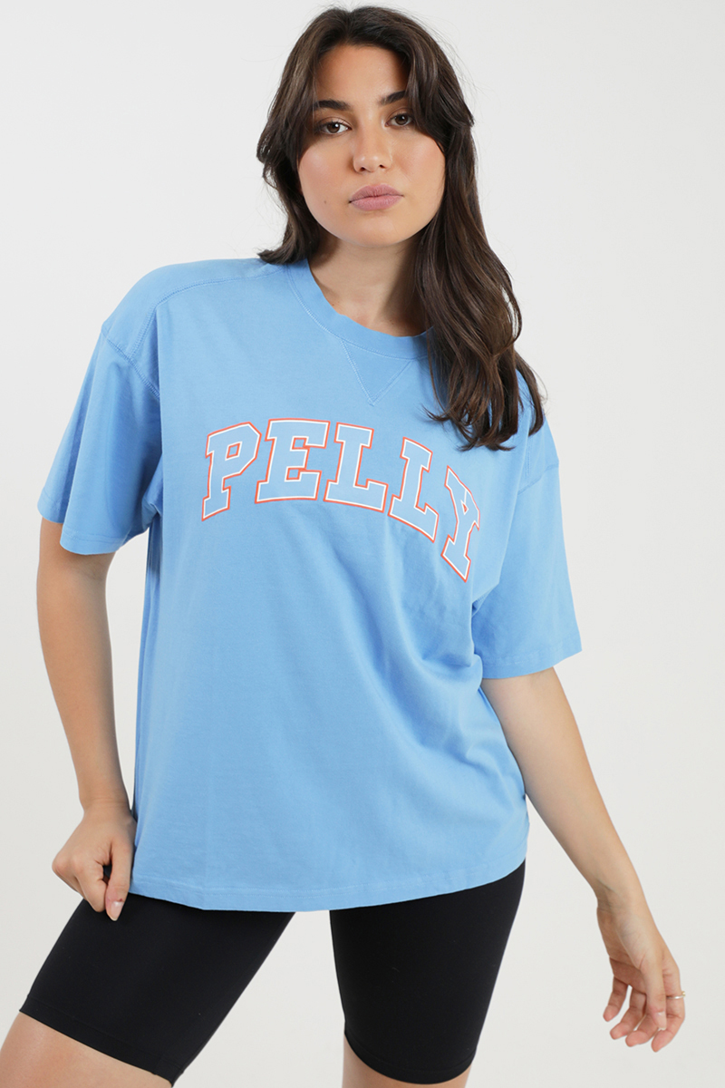 Ena Pelly Collegiate Pelly Tee Azure Blue | Stylerunner