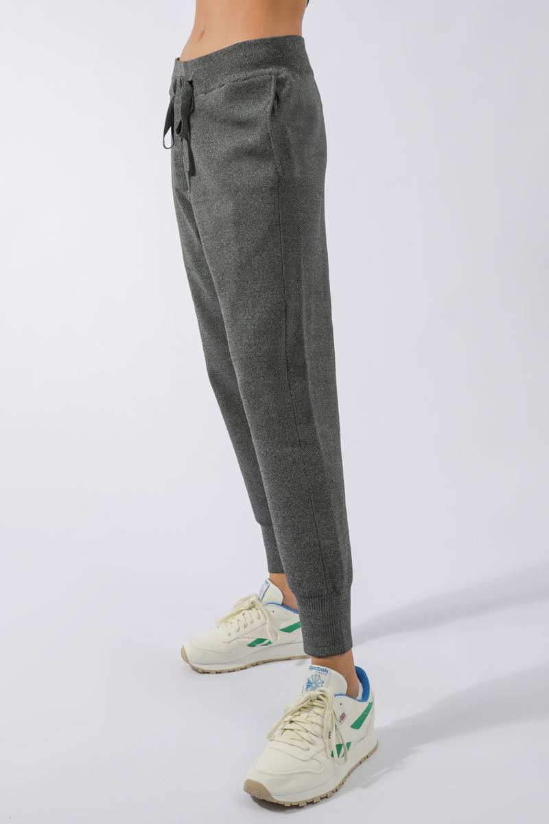 C&M Camilla and Marc Sidney Tapered Knit Pant charcoal marle | Stylerunner