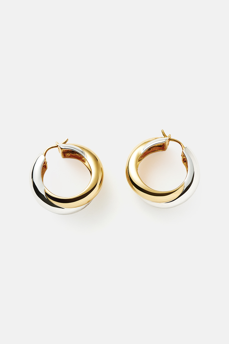 Missoma Lucy Williams Entwine Hoop Earrings - Medium Mixed