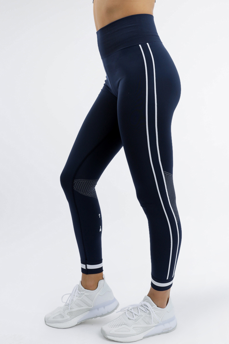 Courageous Permeability river The Upside Seamless Midi Pant Navy | Stylerunner