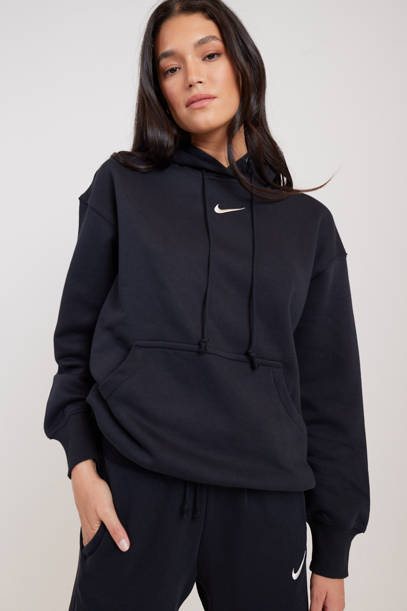 Nike Sportswear Phoenix Fleece Oversized Hoodie Black/Sail | Stylerunner