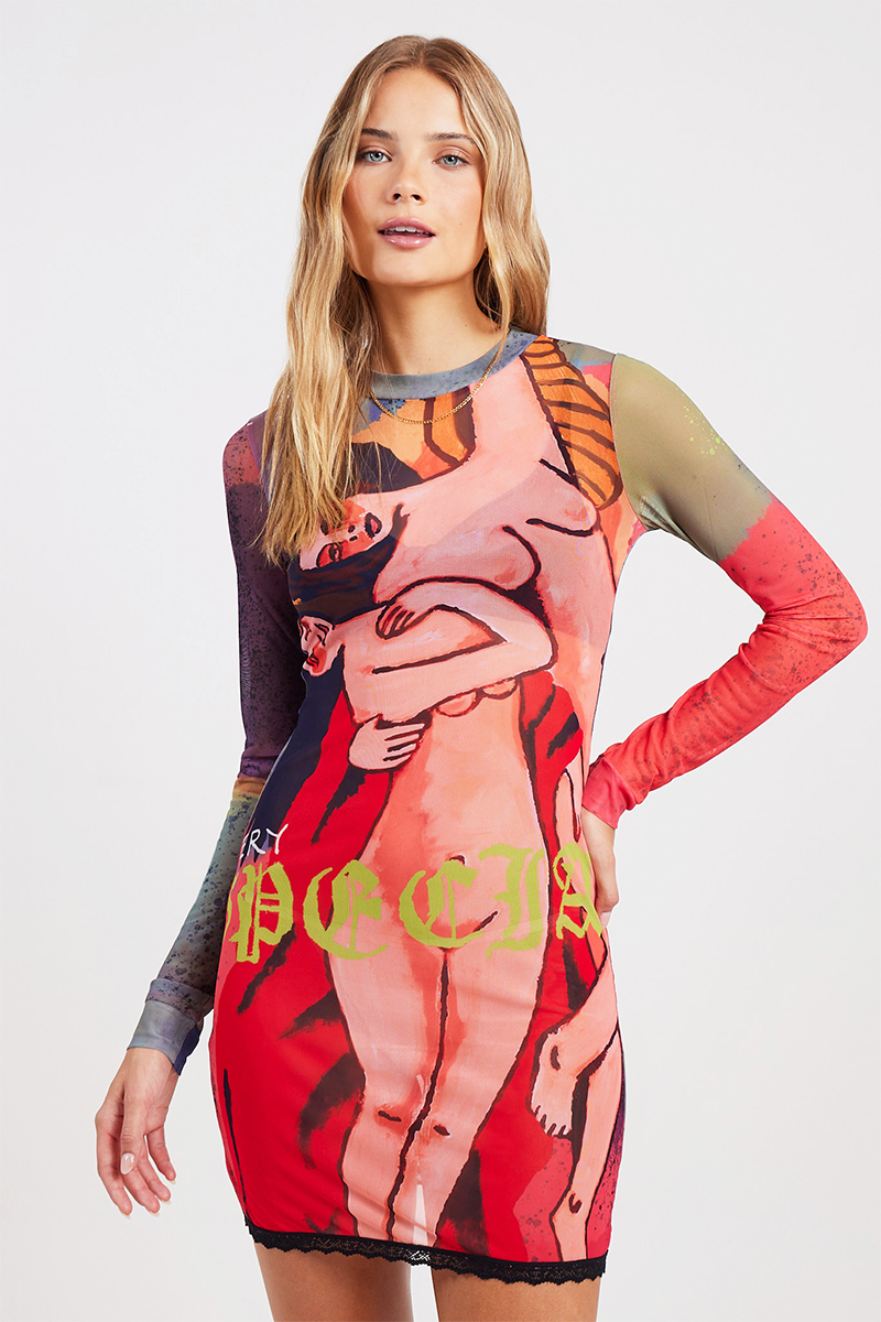 ★High School Disco★Angel Graphic Mesh Long Dress★ Amazon.com: Women Sexy Mesh Maxi Dress Off Shoulder Long
