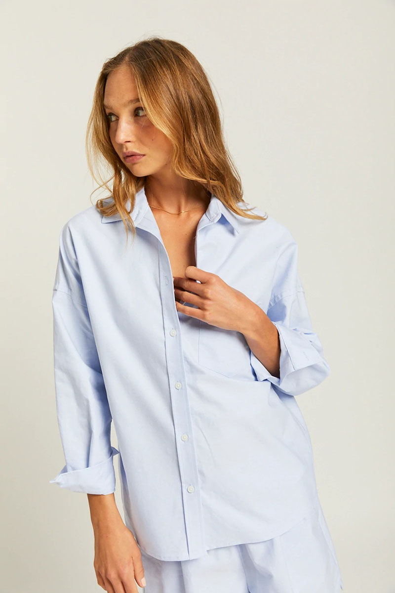 lmnd The Oxford Chiara Shirt Light Blue | Stylerunner