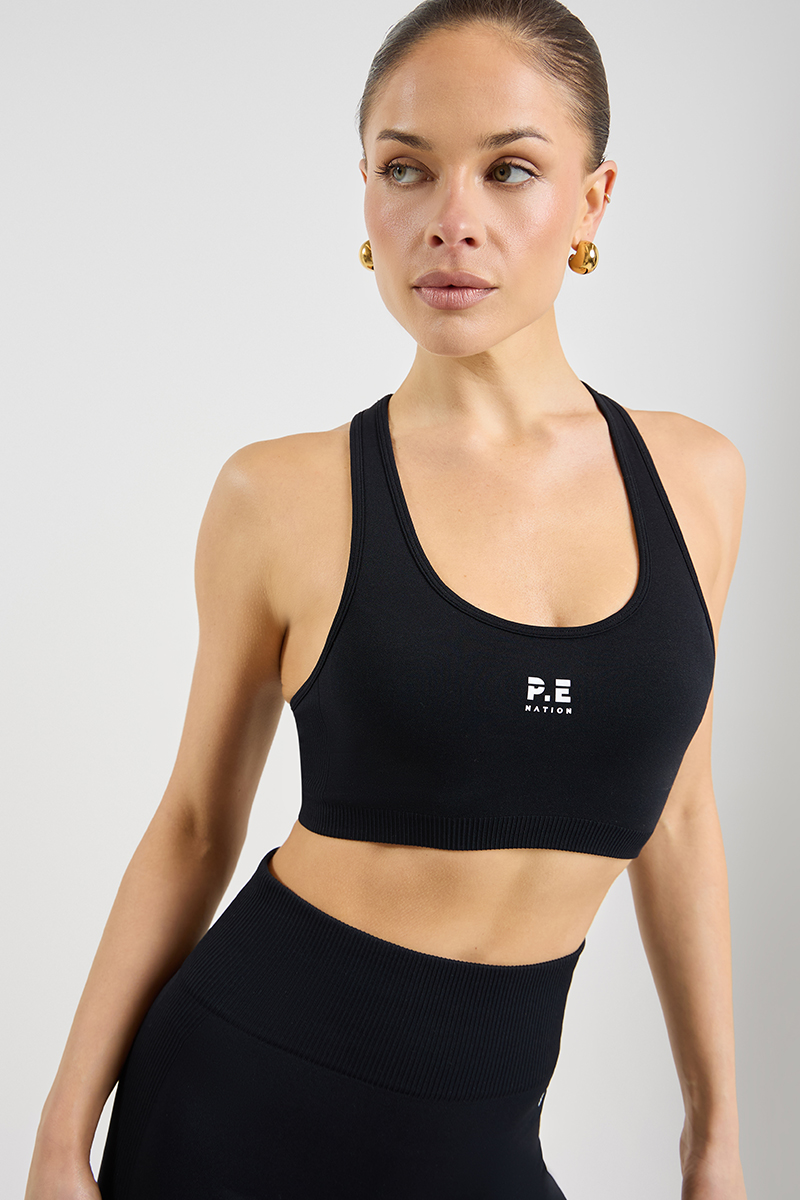 P.E Nation Restore Seamless Sports Bra Black