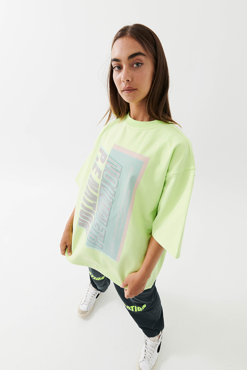P.E Nation Alignment Tee Majestic Lime | Stylerunner