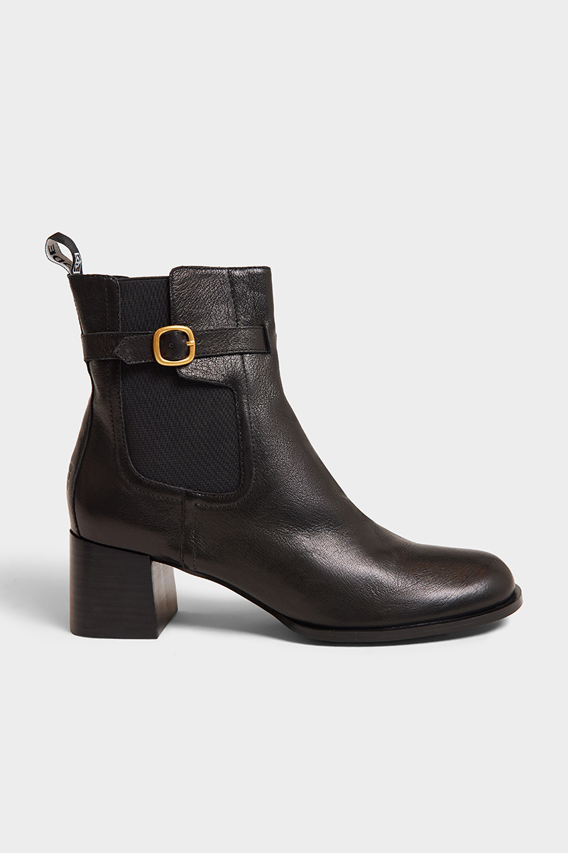 Ode Ivan  Leather Boot Black