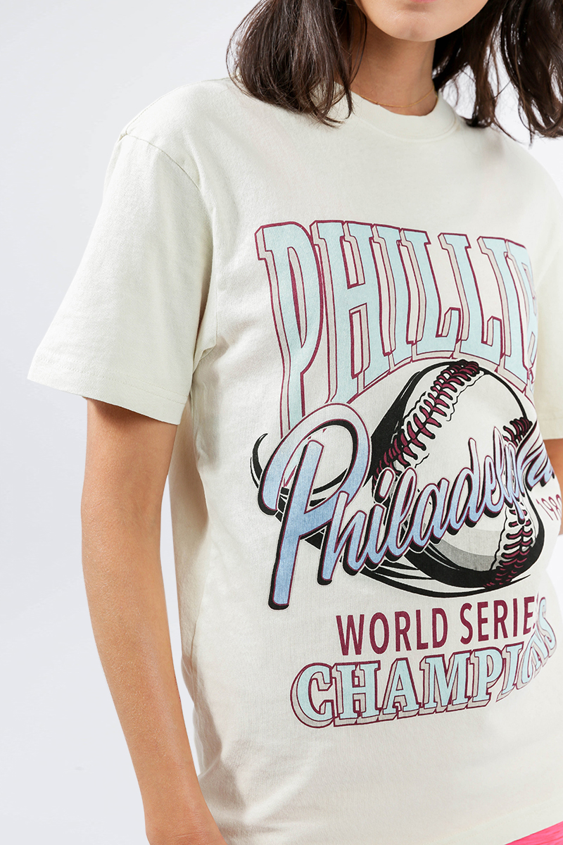 Majestic Vintage Philadelphia Phillies Champions Tee Phillies Ecru