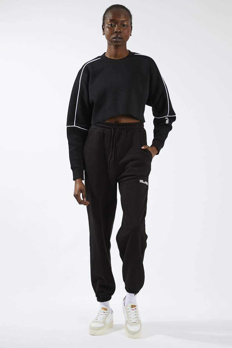 Seville Cropped Bonded Crew